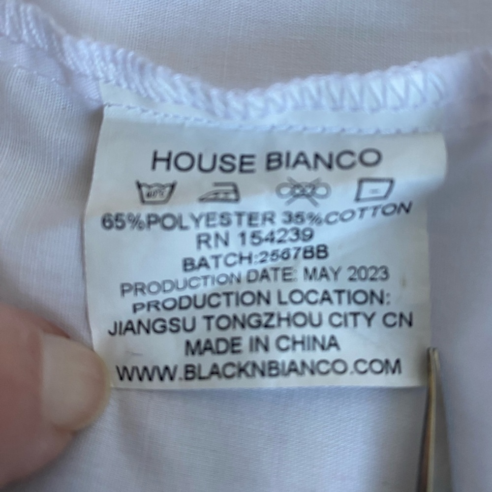 Black n Bianco Long Sleeve White Dress Shirt, Boy's Size 14, Like New - Picture 6 of 7